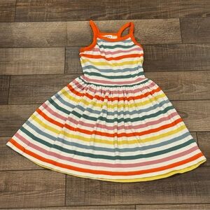Mini Boden Girls Striped Ribbed Tank Dress Size 8-9Y